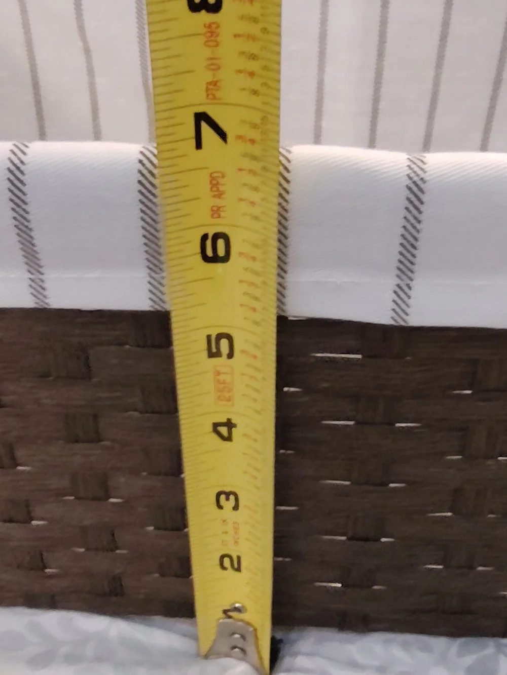 NWOT! Ikea Fabric-Lined Woven Storage Basket